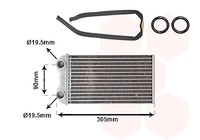 VAN Wezel 43006439 WäRmetauscher, Innenraumheizung For Nissan Opel Renault