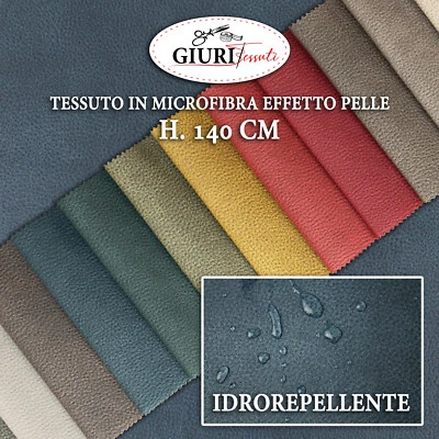 GIURI TESSUTI LONDRA Tessuto Microfibra Idrorepellente al Metro | H140cm | Arredo Tappezzeria