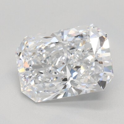 1.6ct Radiant Lab Grown Loose Diamond GIA Certified D/VVS2 +Free