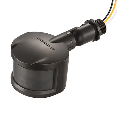 EDISHINE Motion Sensor, Automatic Dusk to Dawn, 180 Degree Replacement Brown