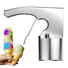 Thrifty Nostalgic Ice Cream Scoop Stainless Steel Cylindrical Ice Cream Scoop