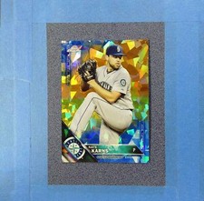 2016 Topps Chrome NATE KARNS #539 Blue Sapphire Seattle Mariners @QP46