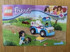Lego Friends Vet Ambulance (41086) Instruction Manual ONLY GUC