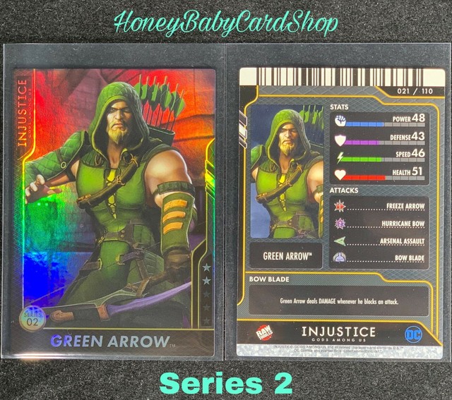 Injustice Arcade GEM MINT Series 2 Card 21 Green Arrow Holofoil eBay
