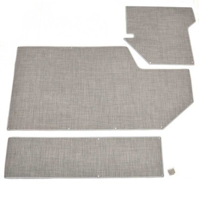 Supra Boat Snap-In Deck Mat 117014 | Compass HB Woven Gray (Set of 3)