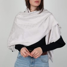Louis Vuitton White Scarf, UK Size One Size