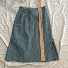 Young Pendleton Size 13/14 100 Virgin Wool Skirt In Teal Made In USA