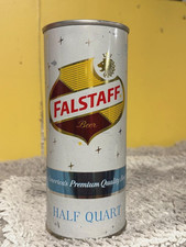 Falstaff Empty 16oz Early Pull U Tab Beer Can, Old Tin Can, FT. Wayne, IND 1960s