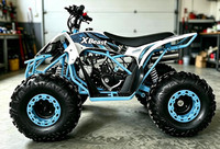 Off Road X Beast Motorsport 125cc ATV Quad Bike 4 Stroke Petrol Sky Blue 70KM/H