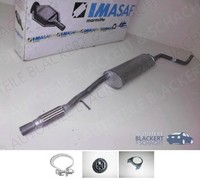 Imasaf Auspuff Mitteltopf + Anbauteile für Lancia Ypsilon 0.9 Twinair 2011-2018