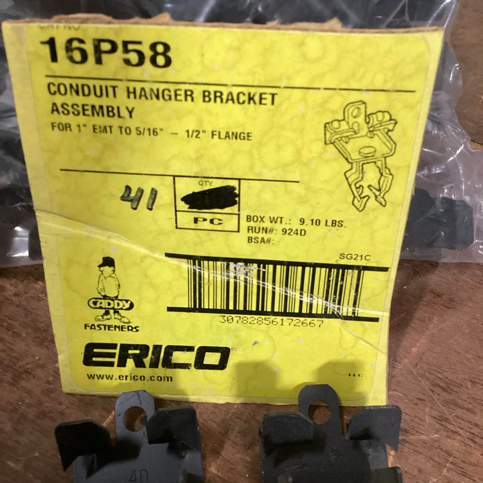 Caddy 16P58 Conduit Hanger Bracket Assembly (lot of 41) NEW