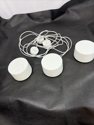 Google Wifi AC1200 Mesh Wi-Fi System  GJ2CQ  Routers W/power Adapters- Lot of 3.