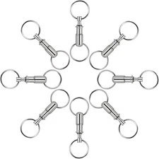 Upgraded Quick Release Keychain Detachable Snap Lock Holder Key Rings