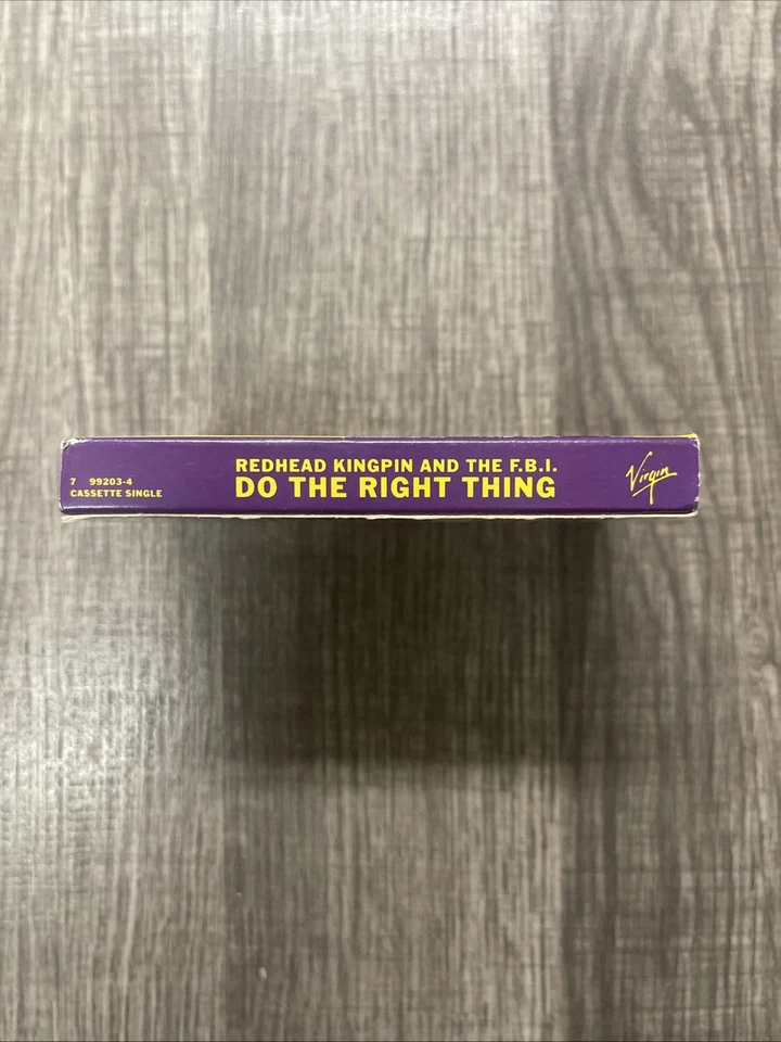Redhead Kingpin And The F.B.I. - Do The Right Thing Cassette Single (1989) - Image 2 of 4