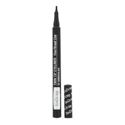 Isadora Twin Tip 52 Carbon Black Dual-ended Design Fine Tip Eyeliner 1ml