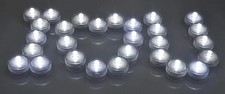 Waterproof Wedding Submersible Battery LED Tea Lights WHITE 36 pcs