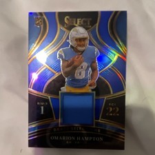 Panini Select 2025 Rookie Prizm Omarion Hampton #DSM-OHN Chargers