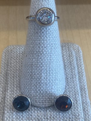 Authentic Qudo Ring Size 6 with 3 Interchangeable Toppers Brand New Retail $170