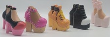Lot Of Bratz Doll big Shoes Ultra Rares 5 pairs Hard Plastic, Heavy