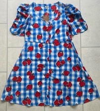 New Girls Next Blue Check Summer Dress Age 12 Years