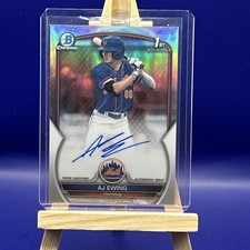 2023 Bowman Draft Chrome Prospect Autographs AJ Ewing #CDA-AE Refractor 128/499