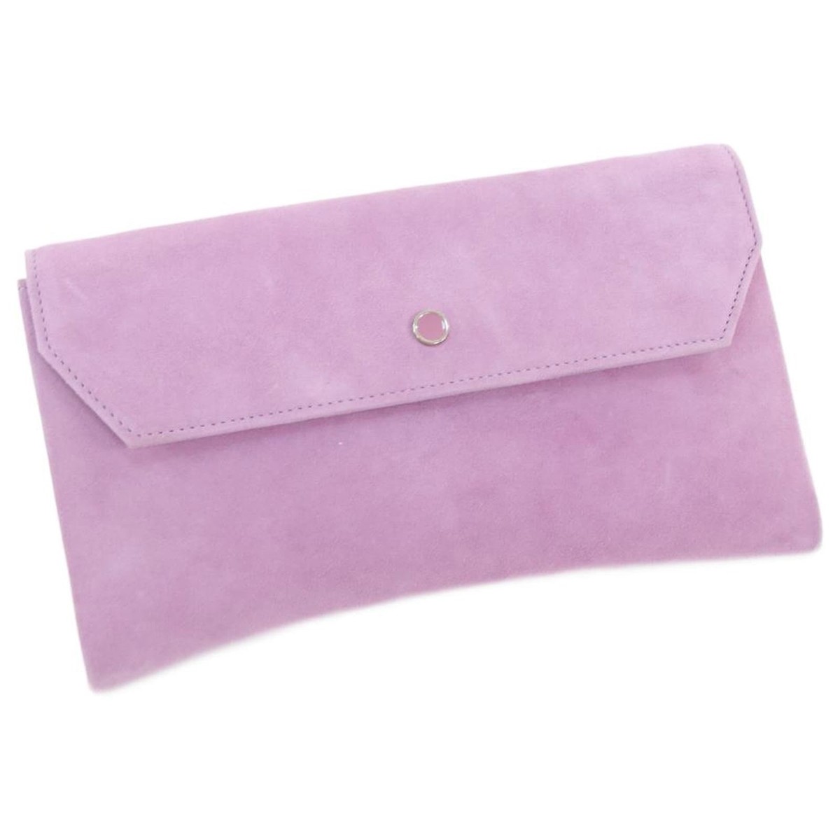 LK Bennett Dora Lilac Envelope Suede Clutch Bag RRP £175 UK