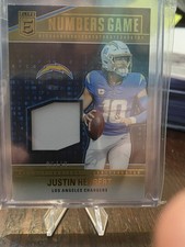 2024 Donruss Elite Justin Herbert Numbers Game #MG-JHE /50