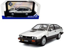 1984 Alfa Romeo GTV6 Silver Metallic 1/18 Diecast Model Car by Solido