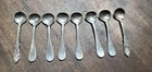 Set Of 8 Wallace & Alvin Sterling Silver Salt Spoons See Pics Vintage