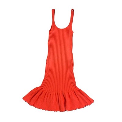 Majorelle Revolve Knit Ribbed Midi Dress Small Stretch Coquette Party
