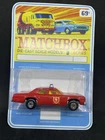 Vintage Lesney Matchbox 10 Plymouth Custom Superfast Fire Chief Car In Blister.