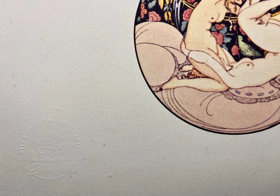 Erotic Art print G. Wegener - Lesbian Art of making Love - 1920 Vagina sadomaso - Bild 2 von 3