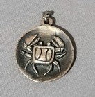 Retired James Avery 925 Sterling Silver Zodiac Cancer Crab Pendant 