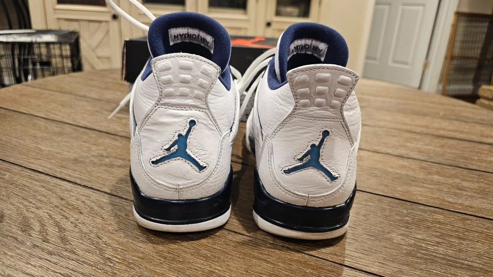 Air Jordan 4 Retro Columbia Hombre Talla 9.5 Buen Estado Foto 4 de 4