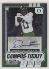 2021 Contenders Draft Picks Campus Ticket 59/99 Deommodore Lenoir #303 Auto ht1