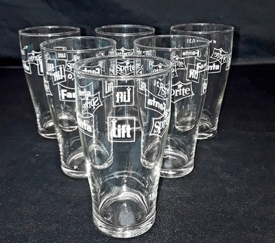 Fanta Sprite Lift Glas Gläser 6er Set 0,2 L Vintage Retro Trinkglas G 480