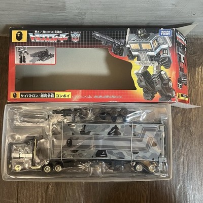 Tomy Transformers BAPE A Bathing Ape G1 Optimus Prime Convoy Black