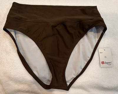 Hapari Swim Bikini Bottoms Chocolate Brown New With Tags SIZE XL
