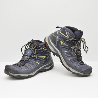 Salomon X Ultra 3 Mid GTX Hiking Boots Gore Tex Ortholite Mens Size 9.5