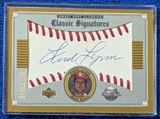 2002 UD Sweet Spot Classics HAWAII XVII Fred Lynn Auto Red Sox Trade Show