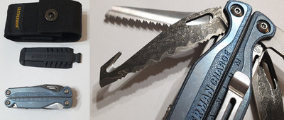     Leatherman Charge TTI Titanium Damascus Blades NotUsed Very Rare