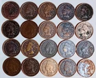 *20* Indian Head Cent Culls-20 Diff Dated 1890-Thru-1909 $ FREE SHIPPING $  #410
