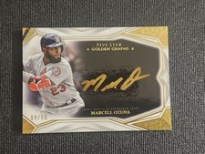 2019 Topps Five Star #GG-MO Marcell Ozuna Golden Graphs /50 Cardinals Braves