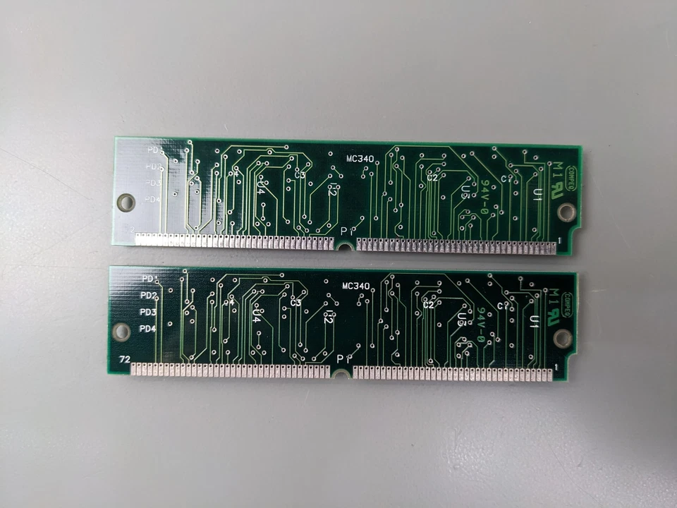 (2) HP 8MB EDO SIMMs 72-Pin Memory (16MB Total RAM) 1818-6838 - Image 3 of 3