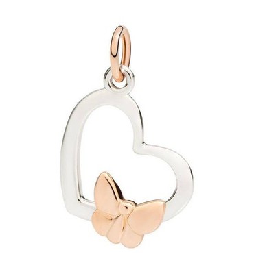 Dodo Heart Silhouette Butterfly Pendant DMB9014_SHEAR_0009B DMCUT/9B/FA9/K Charm