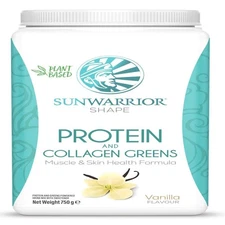 Sunwarrior Shape Protein - Collagen Greens - Vanilla 750g - 4 Pack