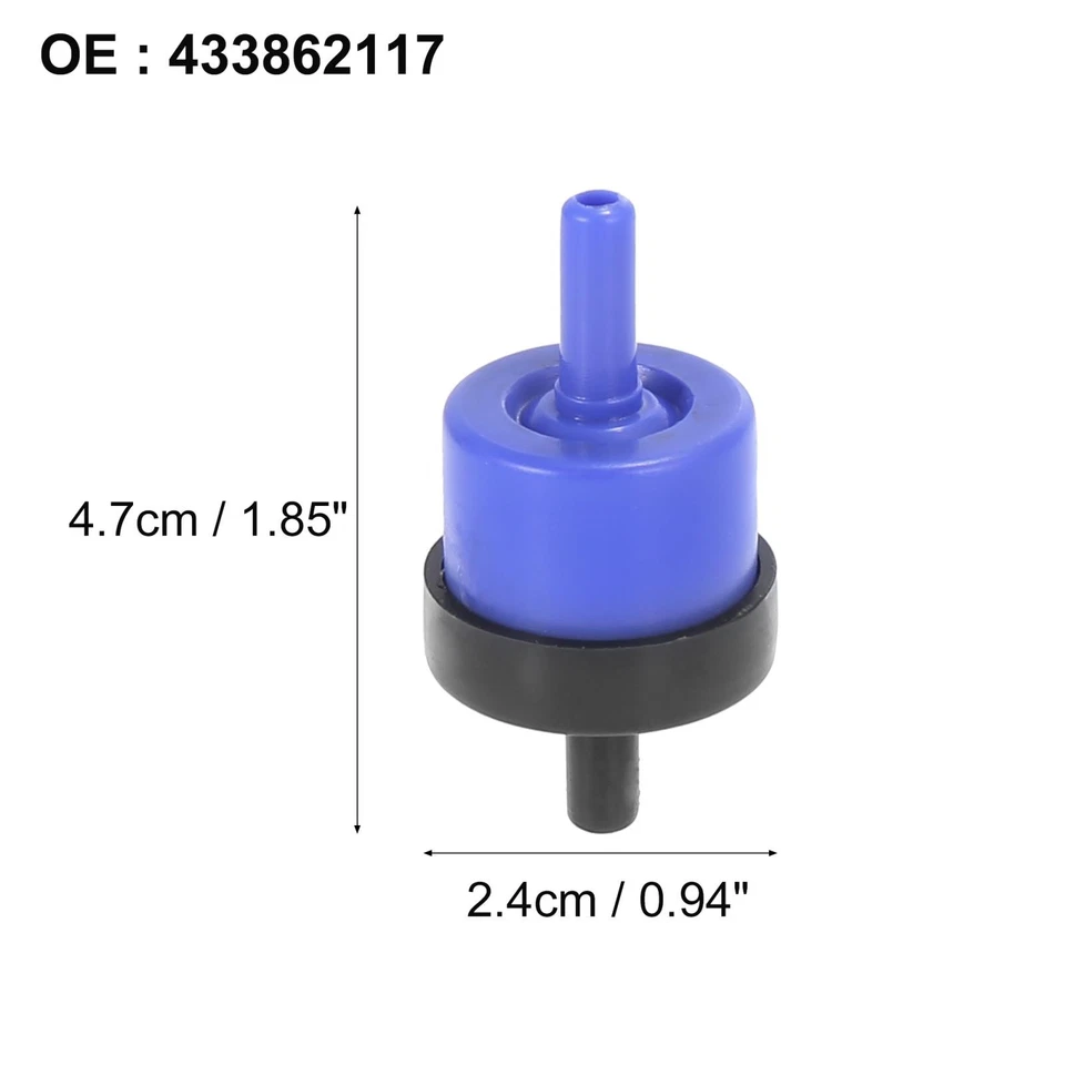 PVC Car Vacuum Check Valve 433862117 for Volkswagen Jetta 1987-1999 for Audi A6 - Изображение 3 из 4