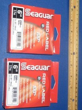 Lot of 2 Seaguar Red Label Fluoro Fluorocarbon 200 yd 6 lbs
