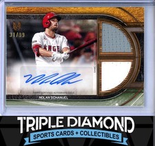 2025 Topps Museum Nolan Schanuel Dual Game-Used Relic Auto #31/99 F736