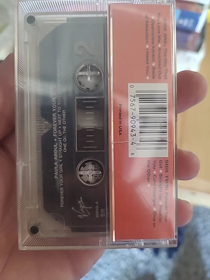 Paula Abdul Cassette  Forever Your Girl   1988  Virgin Records VG Condition - Image 3 of 4